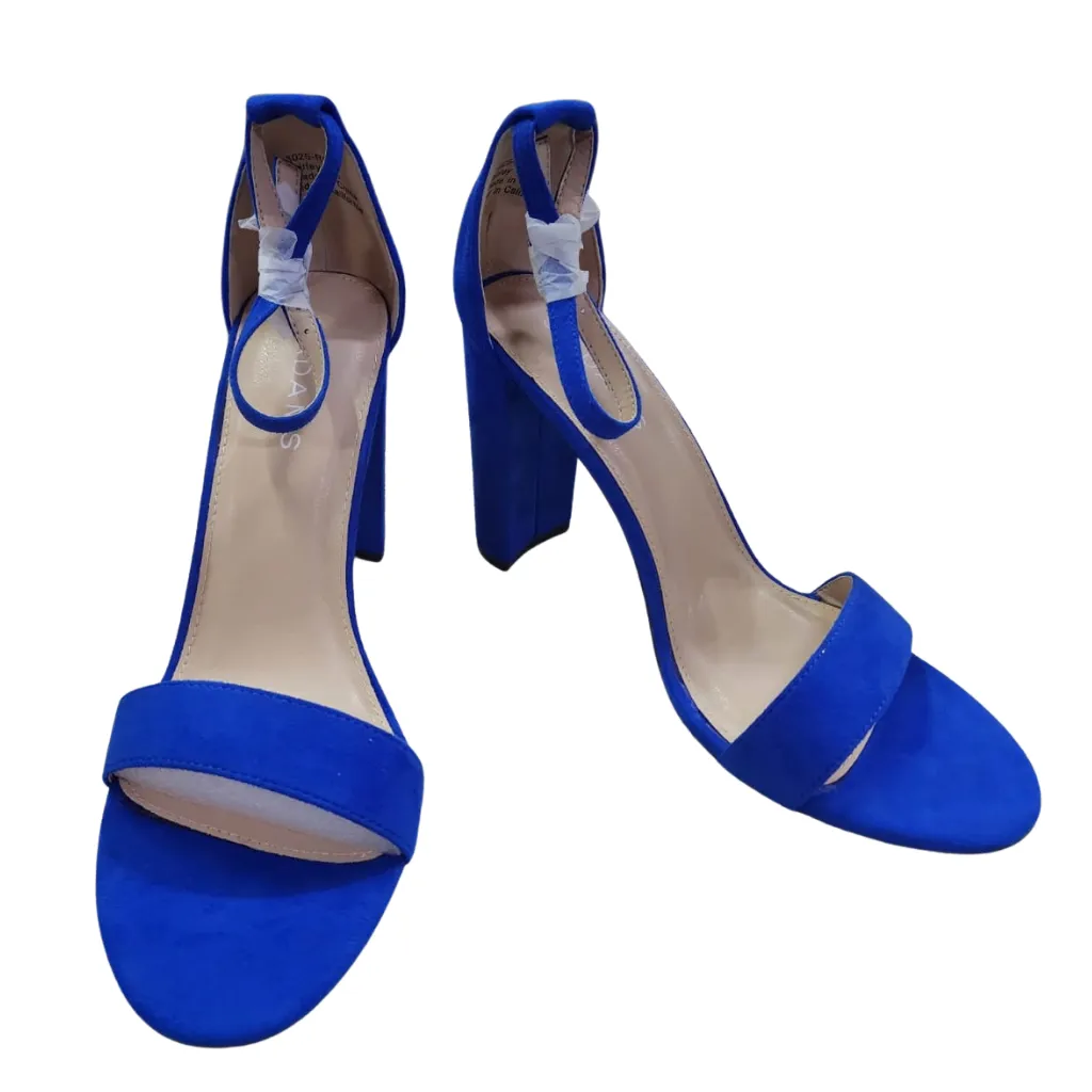 Zapatilla Adams Terciopelo C Azul Rey T 25