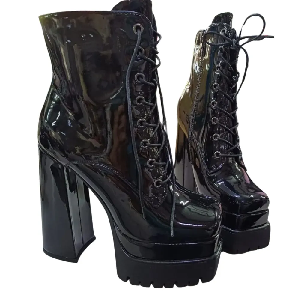 Bota Charol C Negro T 23.5