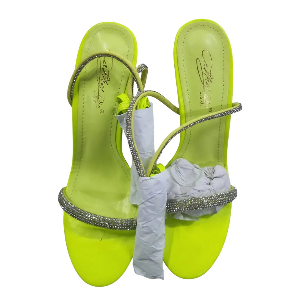 Zapatilla Cathy C Verde Fosforecente T 24.5