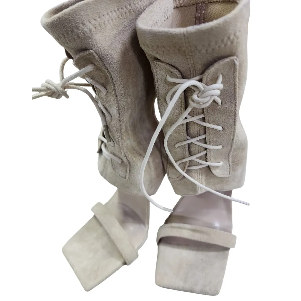 Zapatilla Terciopelo C Beige T 24.5