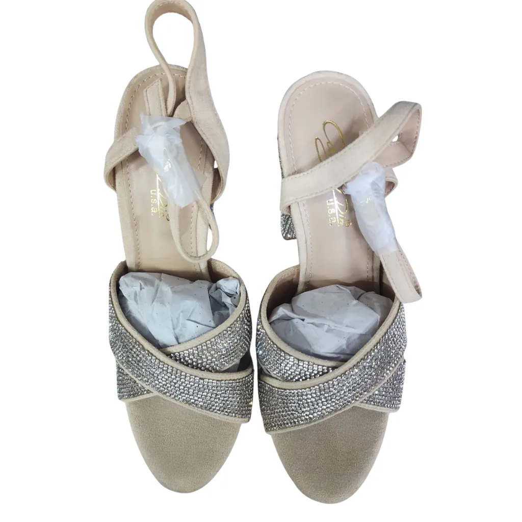 Zapatilla Cathy Piedras C Beige T 24.5