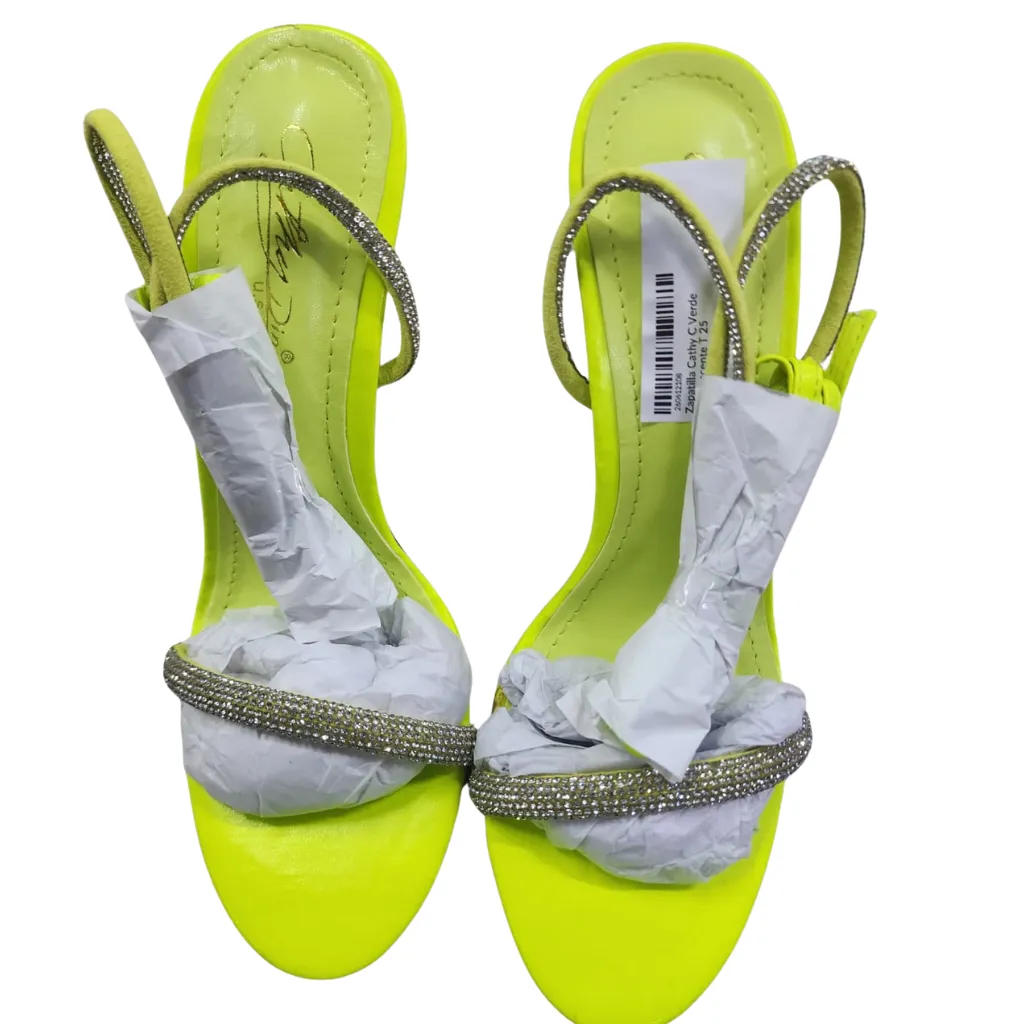 Zapatilla Cathy C Verde Fosforecente T 25