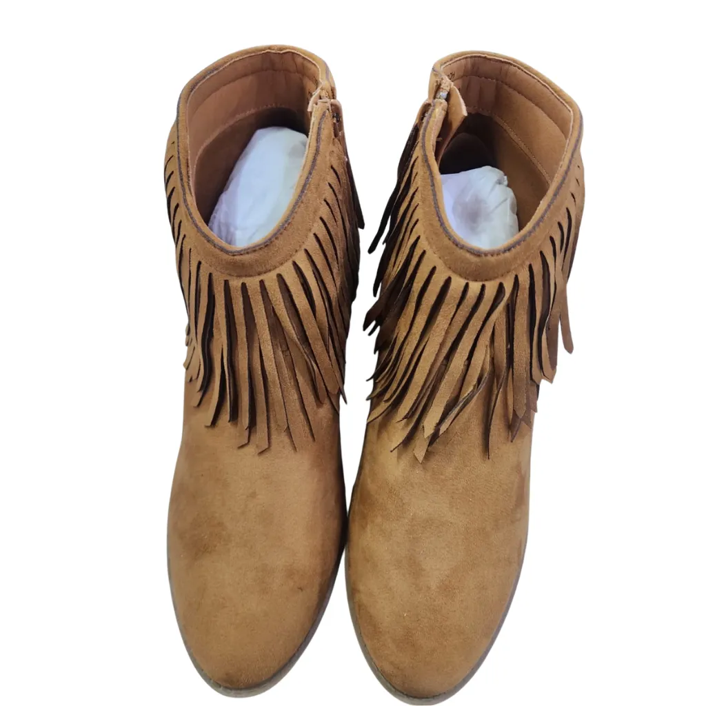 Botin Terciopelo Barbas C Cafe T 25.5