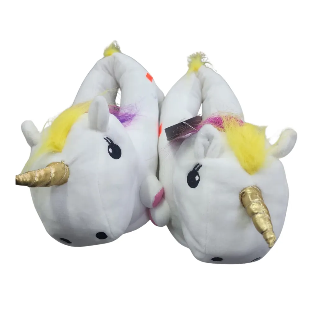 Pantuflas Unicornio C Blanco T XL