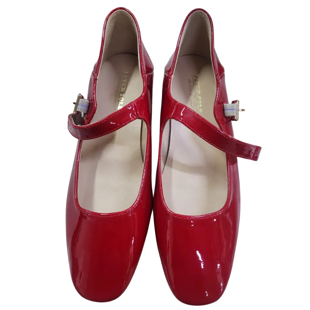 Zapatilla Rever Sole Charol C Rojo T 25