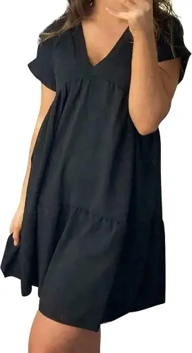 [6NWJ] Vestido GOODTHERADS C Negro T M