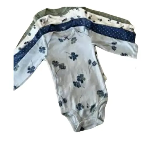 [2007301] Pañalero  manga larga 4 pza.Carter´s C Varios colores T 12 meses