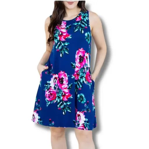 [BC9D] Vestido KORSIS C Azul marino T XXXL