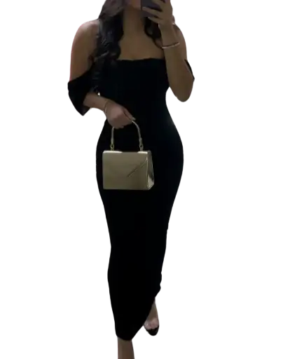 [1688] Vestido retty Garden C Negro T M