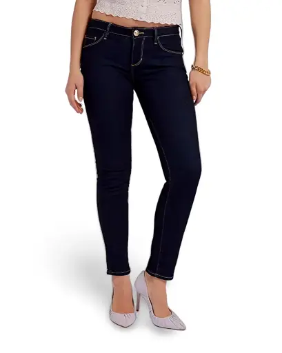 [10695] pantalon de mezclilla universal thread C Negro T 16-33R
