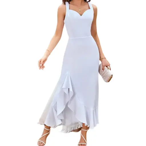 [6513] Vestido Grace Karin C Blanco  T S
