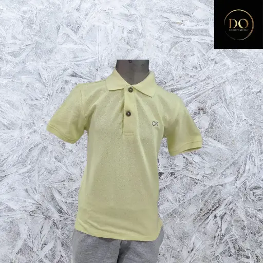 [3320] Playera tipo polo CALVIN KLEIN C Amarillo T 5