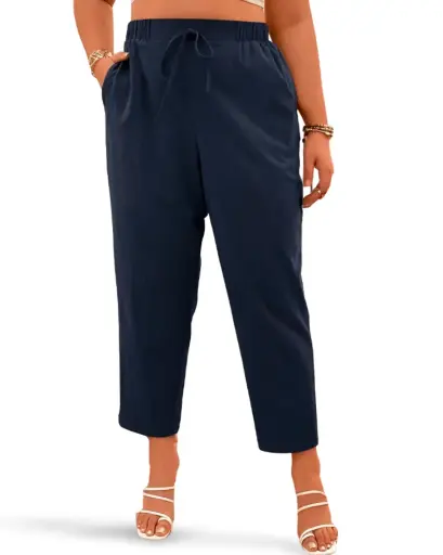 [1686] pantalon  Liz Claiborne C Azul Rey T 12