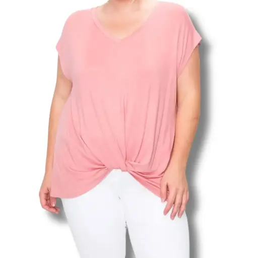 [9142] Blusa Paper + Tee C Coral T L