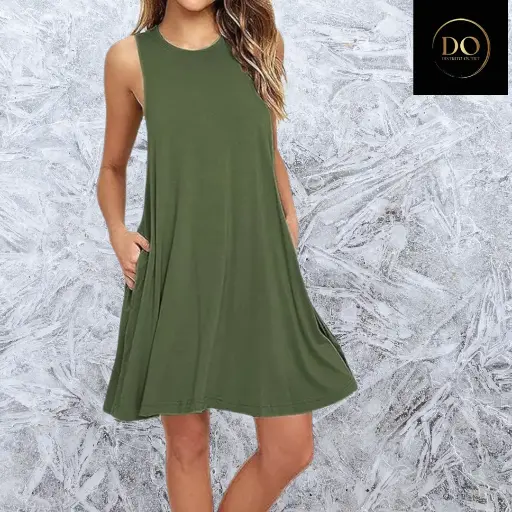 [1994] Vestido Amazon C Verde Militar T S