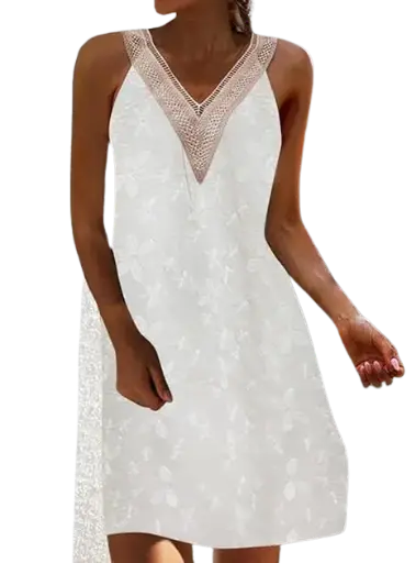[7160] Vestido Shein  C Crema T L