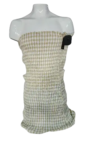[4750] Vestido Shein  C Blanco-Café T XL