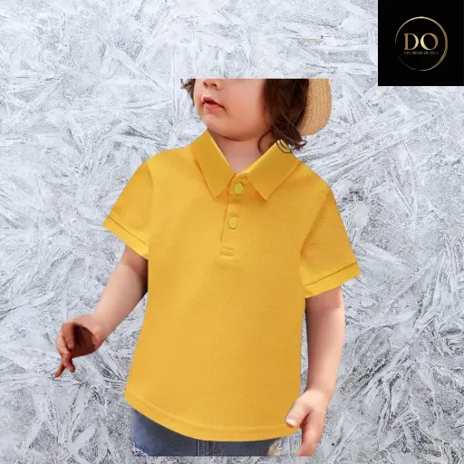 [7266] Playera tipo polo CAT & JACk C Amarillo T 8
