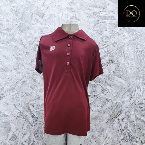[69455] Playera NEW BALANCE tipo polo C Guinda T M