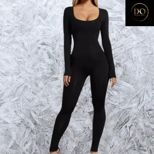 [106503] Enterizo Manga larga OQQ C Negro T m