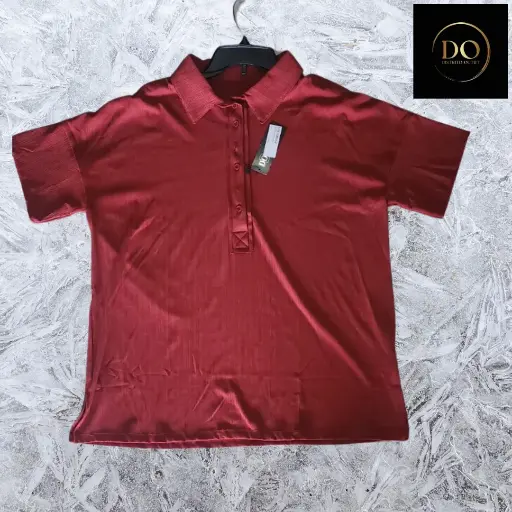 [105103] Playera tipo polo C ladrillo T XL