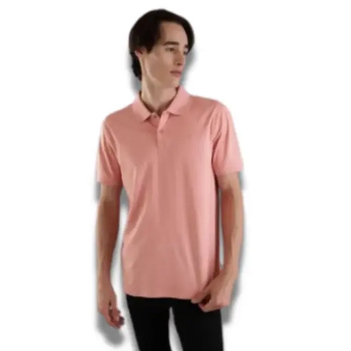 [105106] Playera tipo polo C Rosa T M