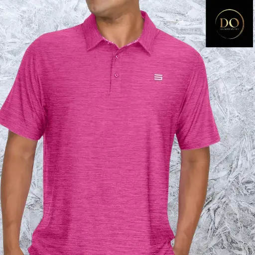 [105107] Playera tipo polo Three Sixt six C Guinda  T 3XL