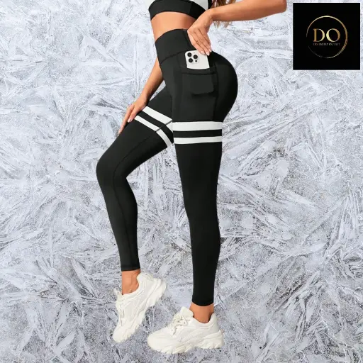 [106516] Licra C Negro con Blanco Talla L