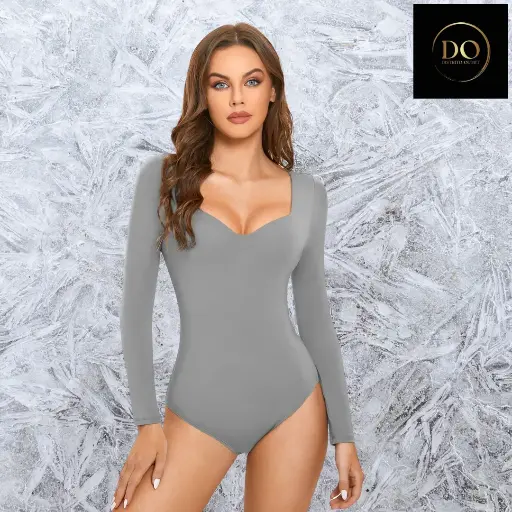 [114114] Faja  leotardo manga larga OQQ C Gris T L