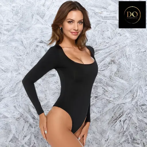 [114118] Faja leotardo Manga larga Framont C Negro T L