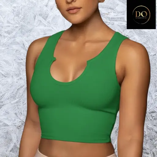 [250106527] Top OQQ C Verde olivo T S