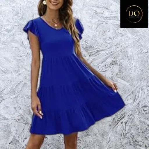 [101154] Vestido Zesica C Azul rey T M