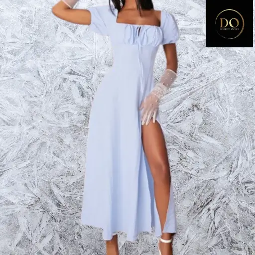 [101172] Vestido largo  C Azul cielo  T L