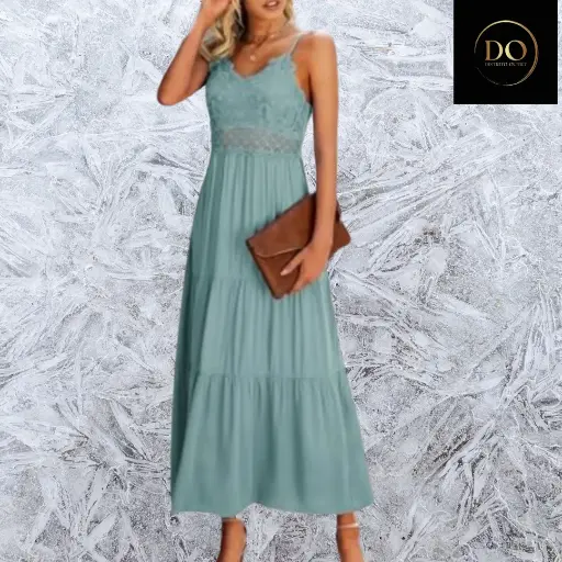 [113108] Vestido largo Dokurita C  verde agua T M