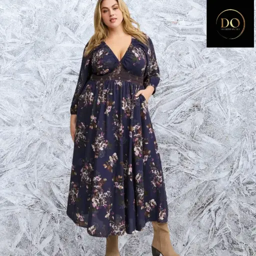 [101196] Vestido  C Azul marino T L