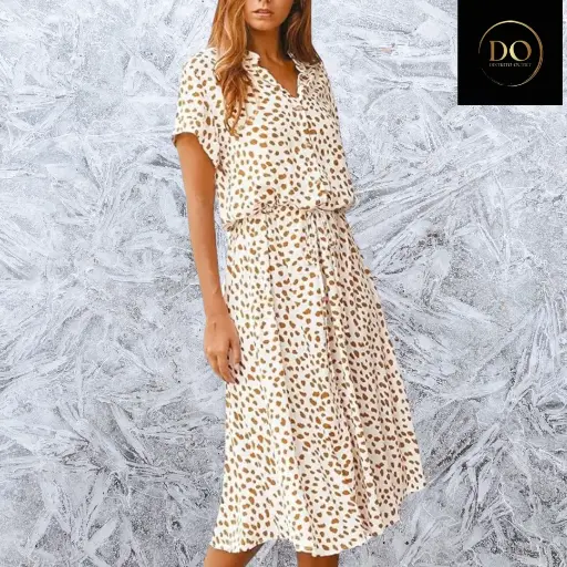 [101207] Vestido Brovave CCrema con cafe T XL