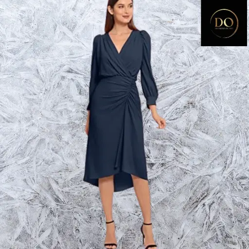 [101223] Vestido Maggy London C Azul marino T L