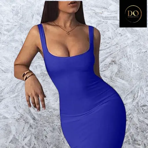 [101225] Vestido Lyaner C Azul Marino T XL
