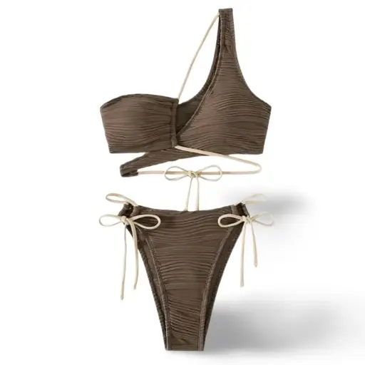 [115105] Traje de baño 2 piezas C Cafe T S
