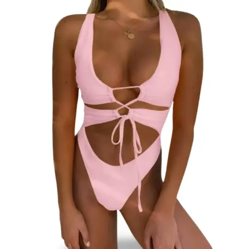 [115106] Traje de baño 1 pieza C Rosa T S