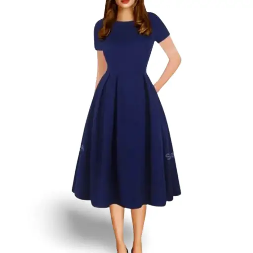 [101270] Vestido Yathon C Azul marino T S