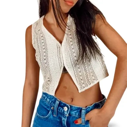 [101272] Top tejido Shein  C Blanco XL