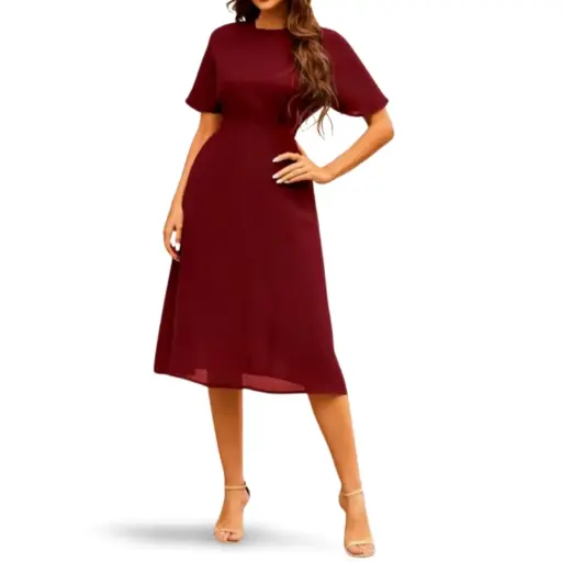 [101297] Vestido C Vino T M