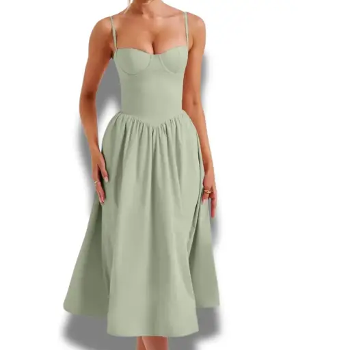 [101356] Vestido Shein C Verde T 2XL