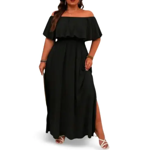 [101368] Vestido Darong C Negro Talla Unitalla
