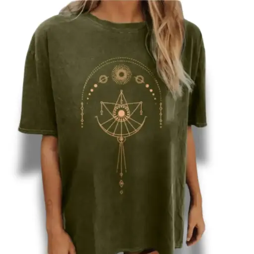 [101407] Bluson Shein C Verde militar T L 