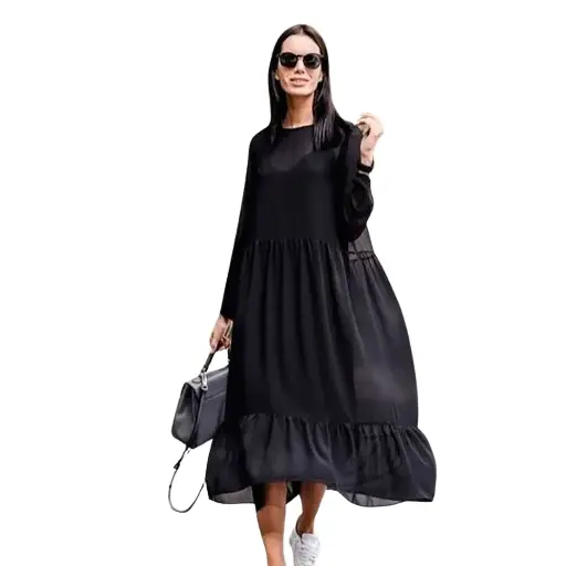 [101437] Vestido Shein C Negro T XL
