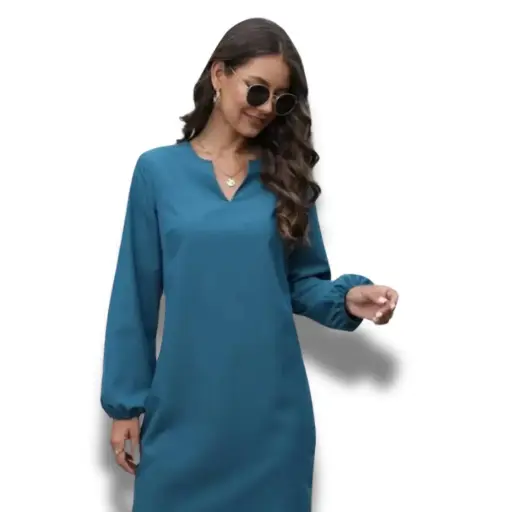 [101445] Vestido  Shein C Verde Esmeralda T  M