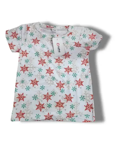 [102107] Playera PatPat C Crema Copo de nieve  T 4-5