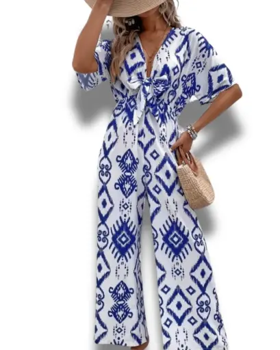 [101453] Palazzo  Shein  C Blanco- azul rey T M